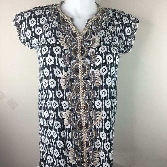 Anthropologie Other - Skemo Kids Ikat Short Kaftan Black Anthropologie Other - Skemo Kids Ikat Short Kaftan Black